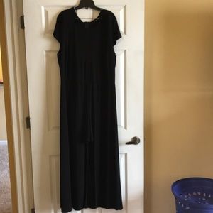Brand black romper from Ashley Stewart